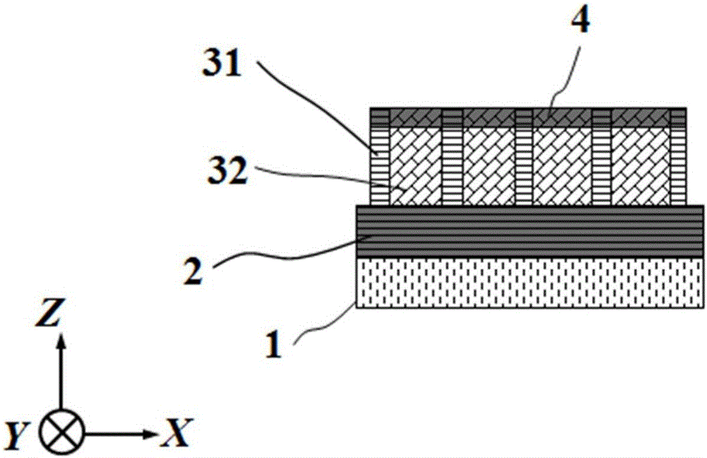 Transverse IV-clan element quantum well photoelectric detector and preparation method