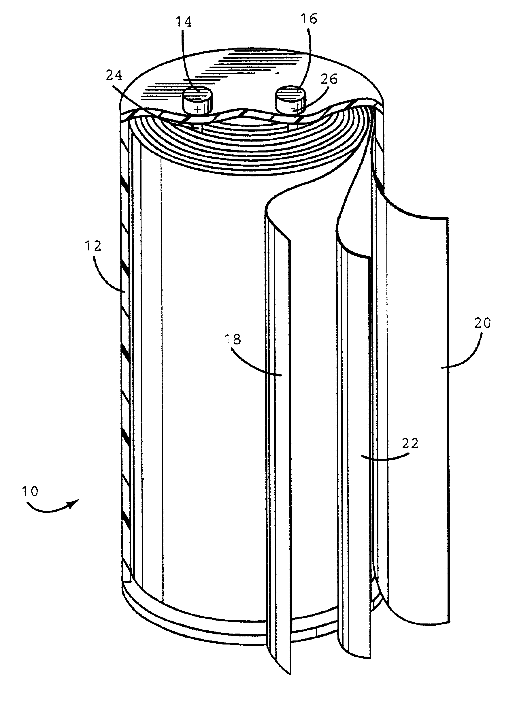 High ionic conductivity gel polymer electrolyte for rechargeable polymer batteries