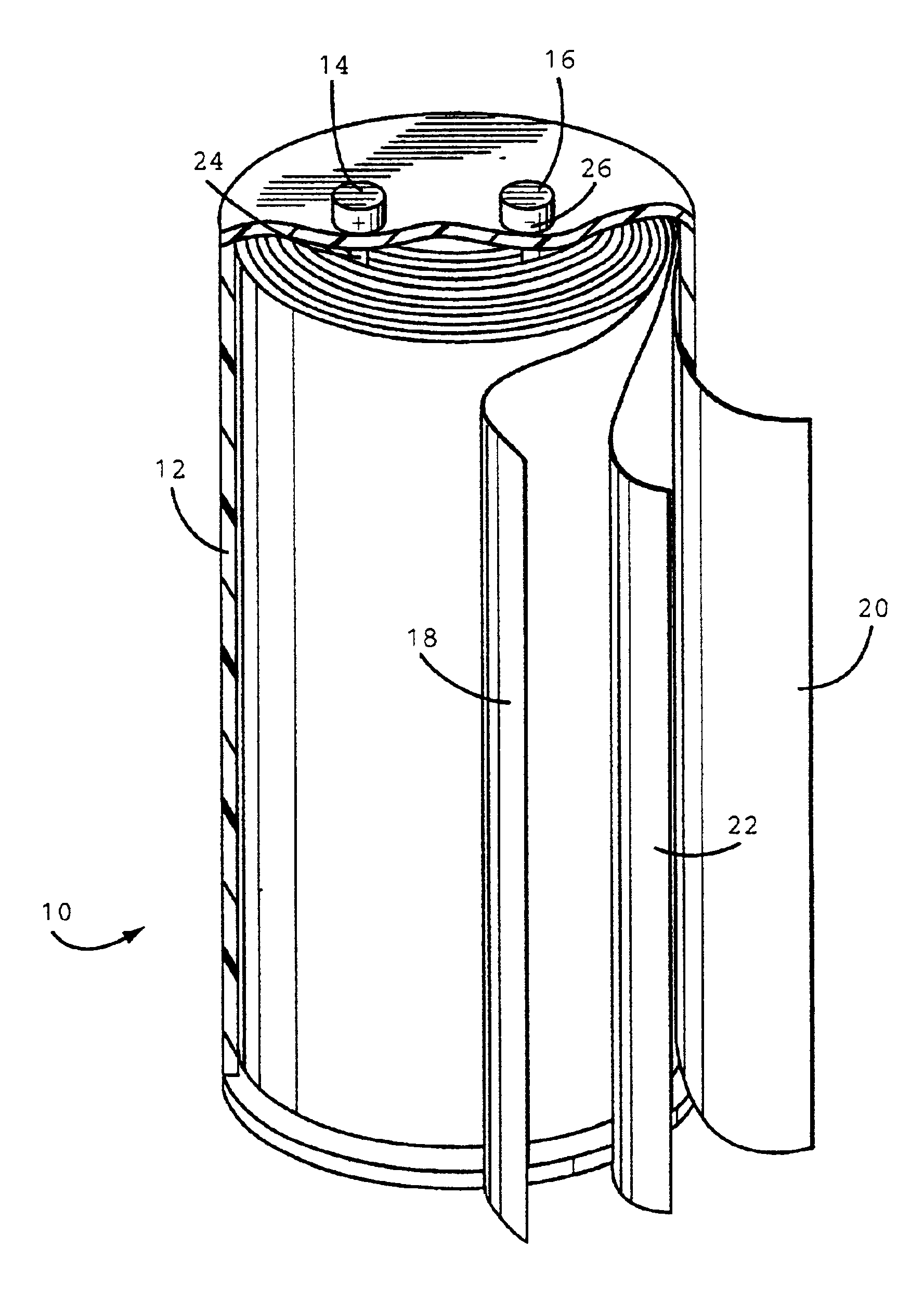 High ionic conductivity gel polymer electrolyte for rechargeable polymer batteries