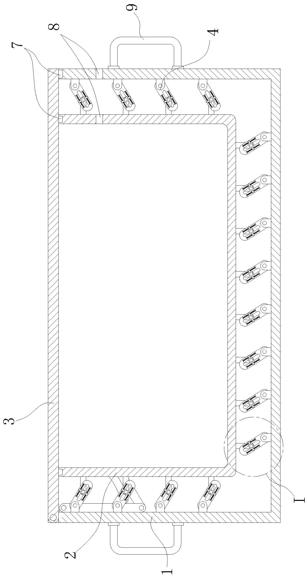 Box body device capable of all-round protection of new energy battery