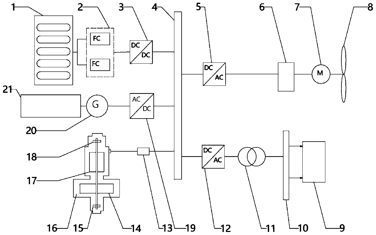 Battery-powered watercraft with flywheel energy storage system and use method thereof