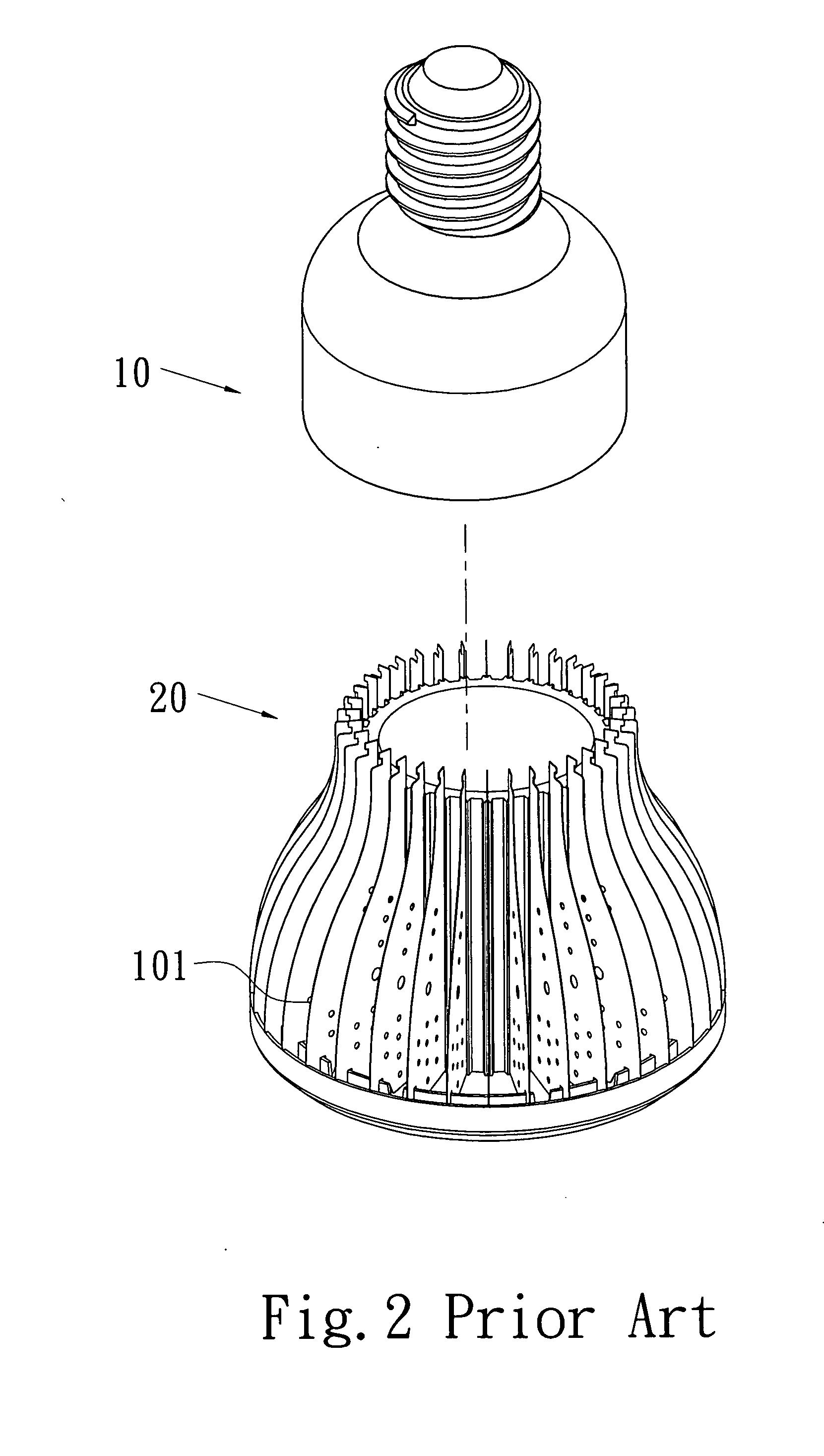 Burner assembly for a lamp