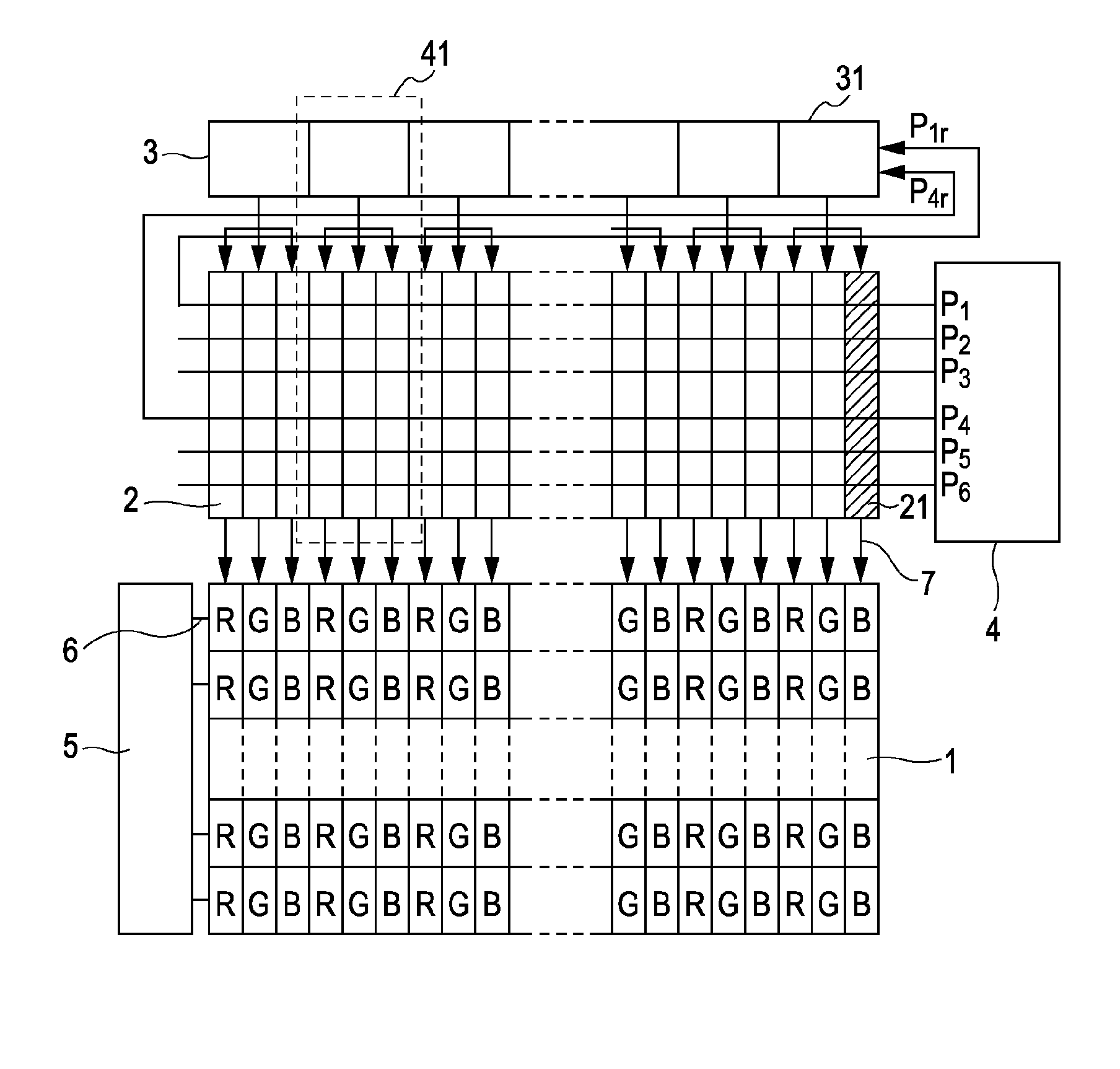 Circuit device and active-matrix display apparatus