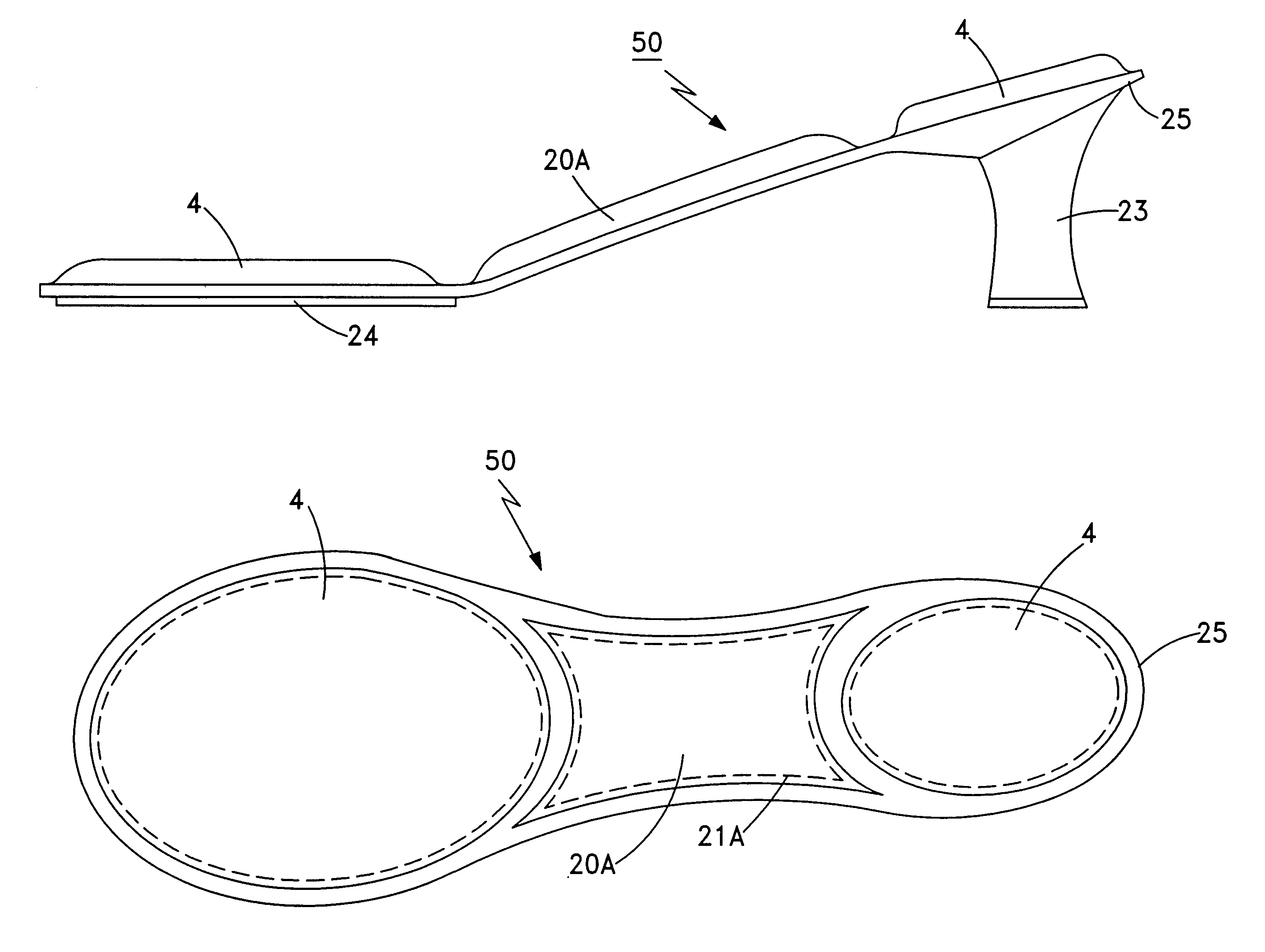 Therapeutic shoe sole design, method for manufacturing the same, and products constructed therefrom