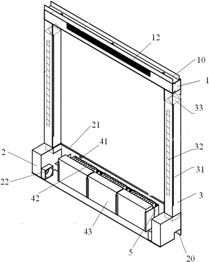 Ventilating device capable of being mounted on door window or glass curtain wall