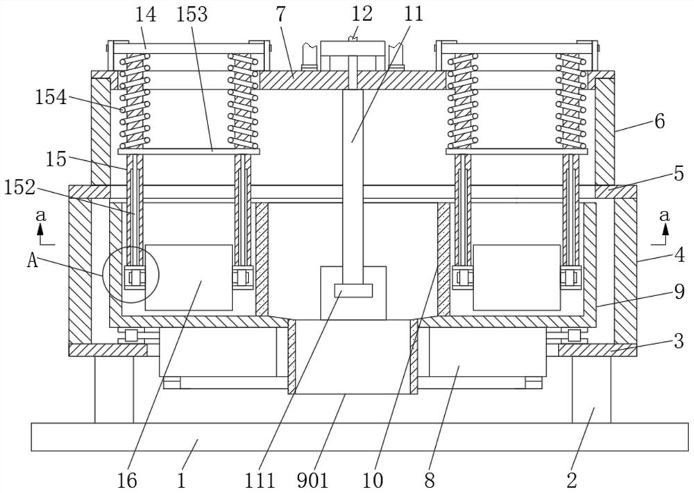 Double-runner-wheel pressure-regulating lifting type mixing mill