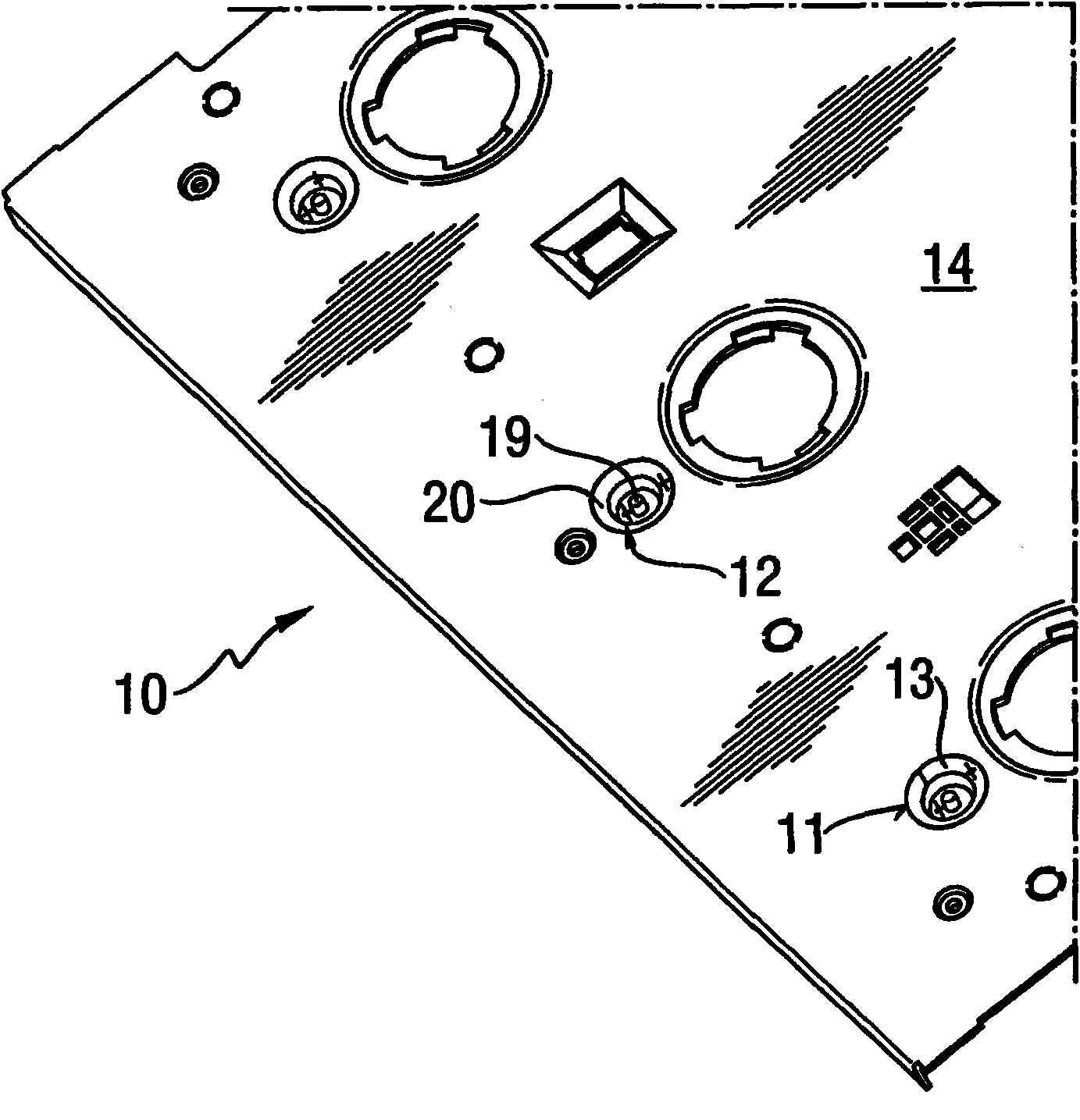 Lighting for a refrigeration device with transparent door