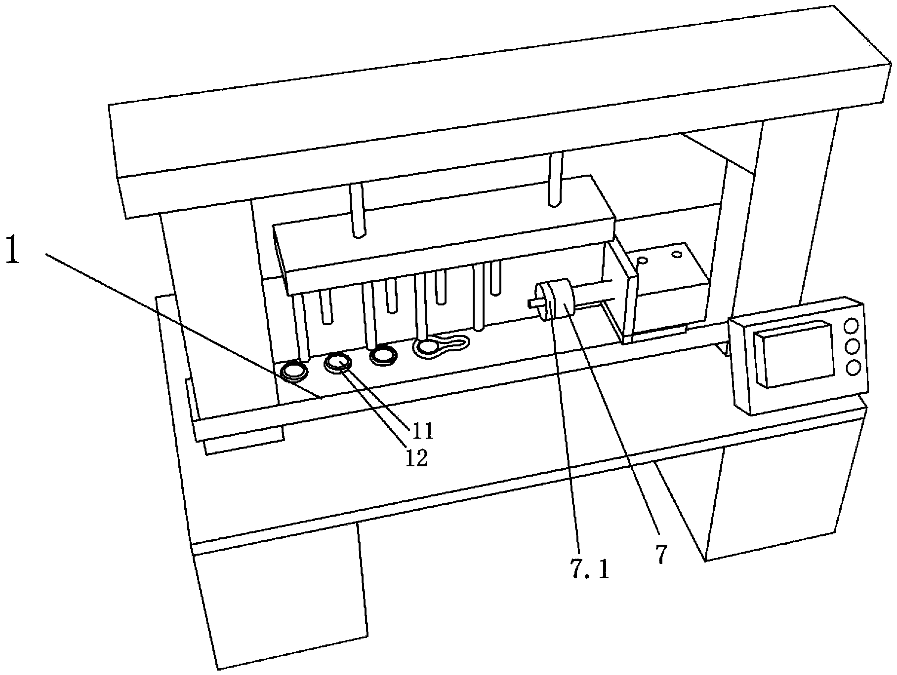 Exhaust manifold gas detection machine and detection method thereof