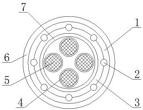 Torsion-resistant cable capable of preventing moisture