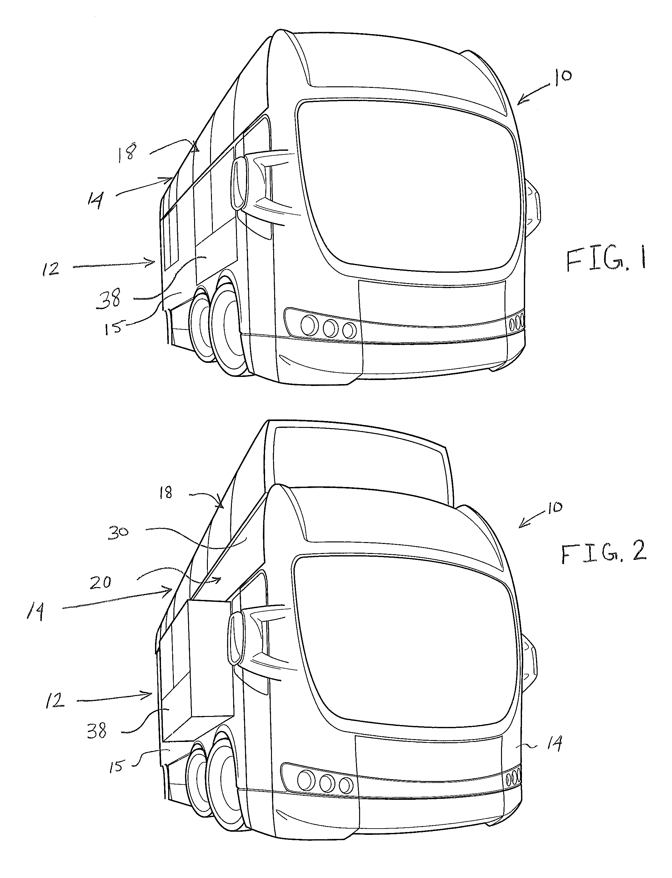 Expandable motor home