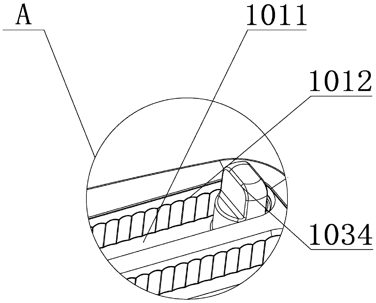 Manual cotton rope knitting device and method