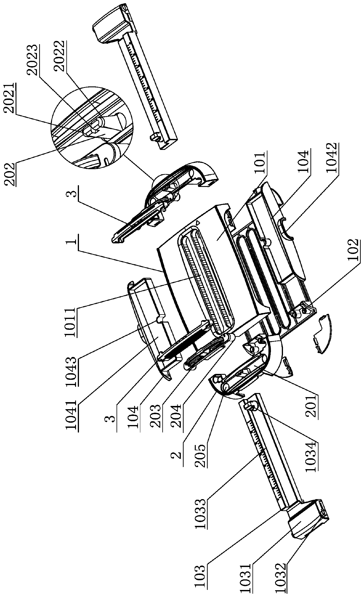 Manual cotton rope knitting device and method