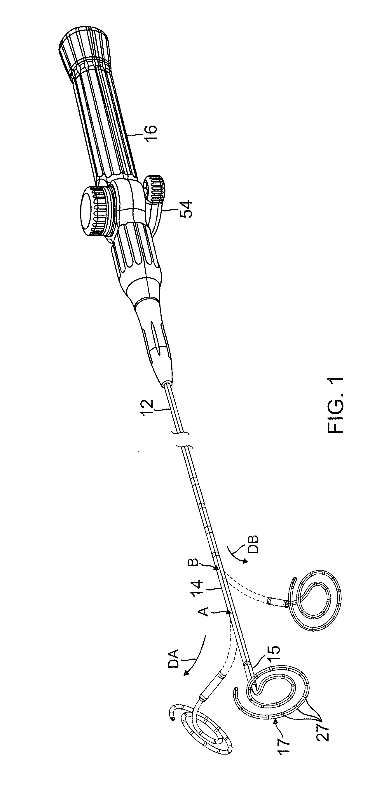 Double loop lasso with single puller wire for bi-directional actuation