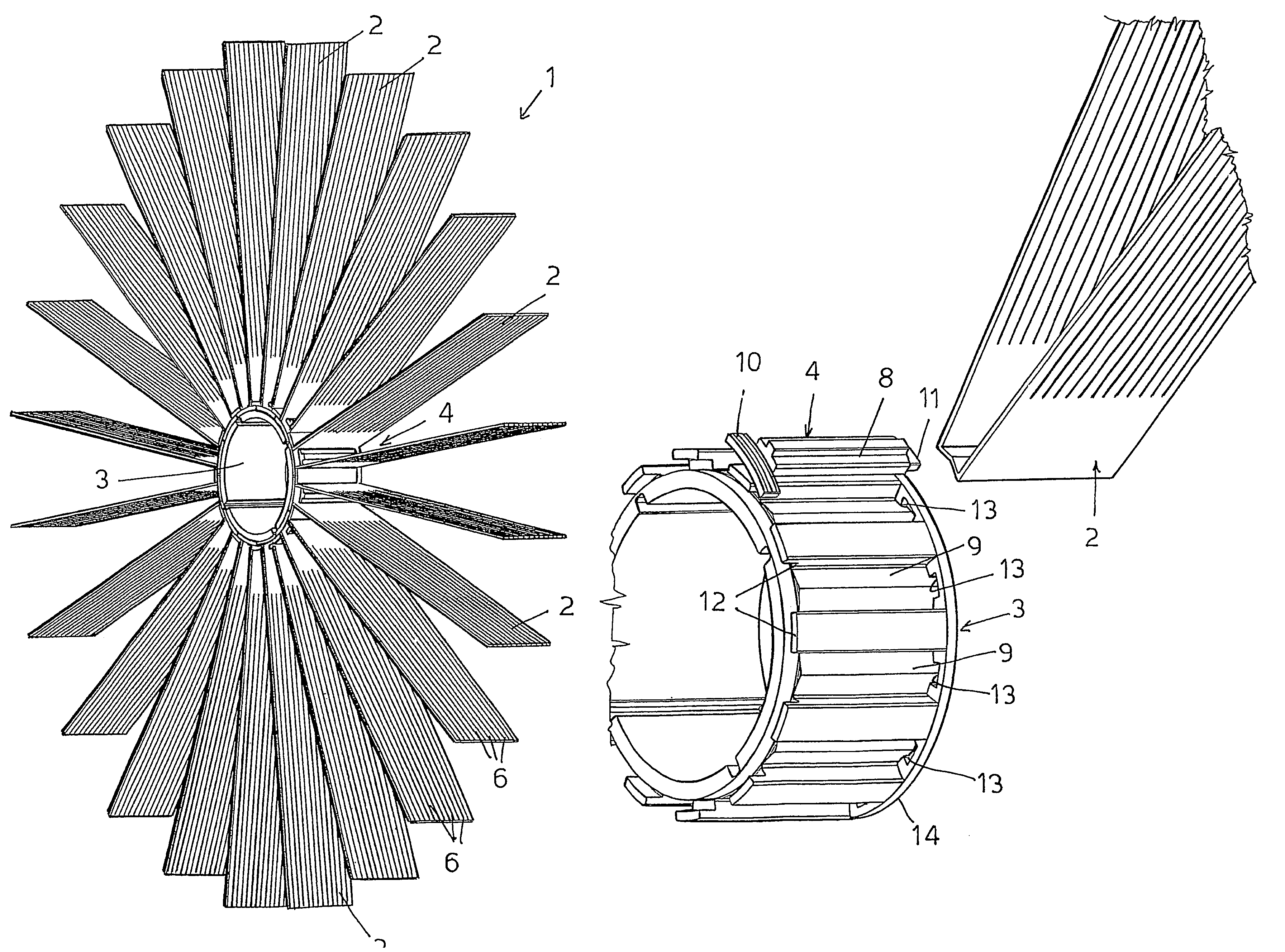 Rotary brush for motor vehicle washing systems