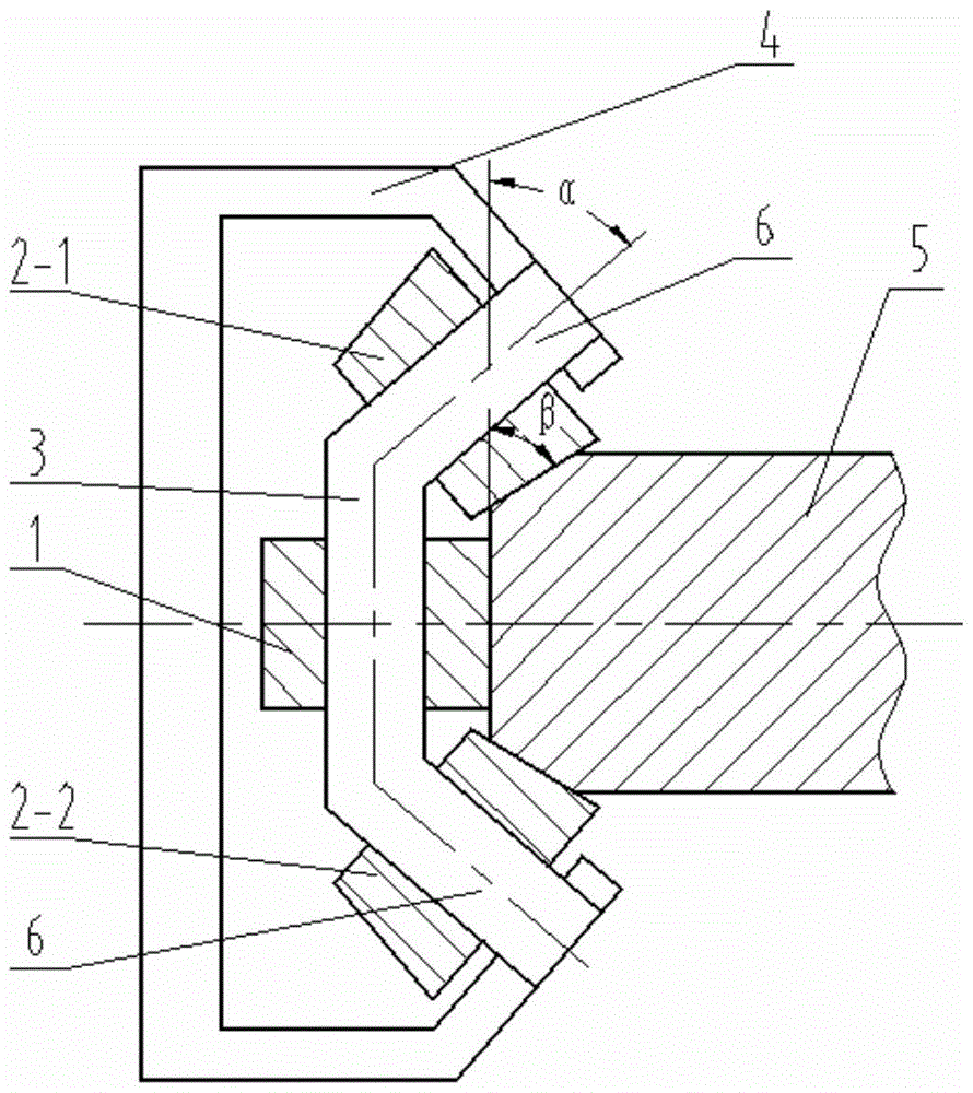 An integrated shaft three-roller corner rolling device for continuous casting slab corner rolling