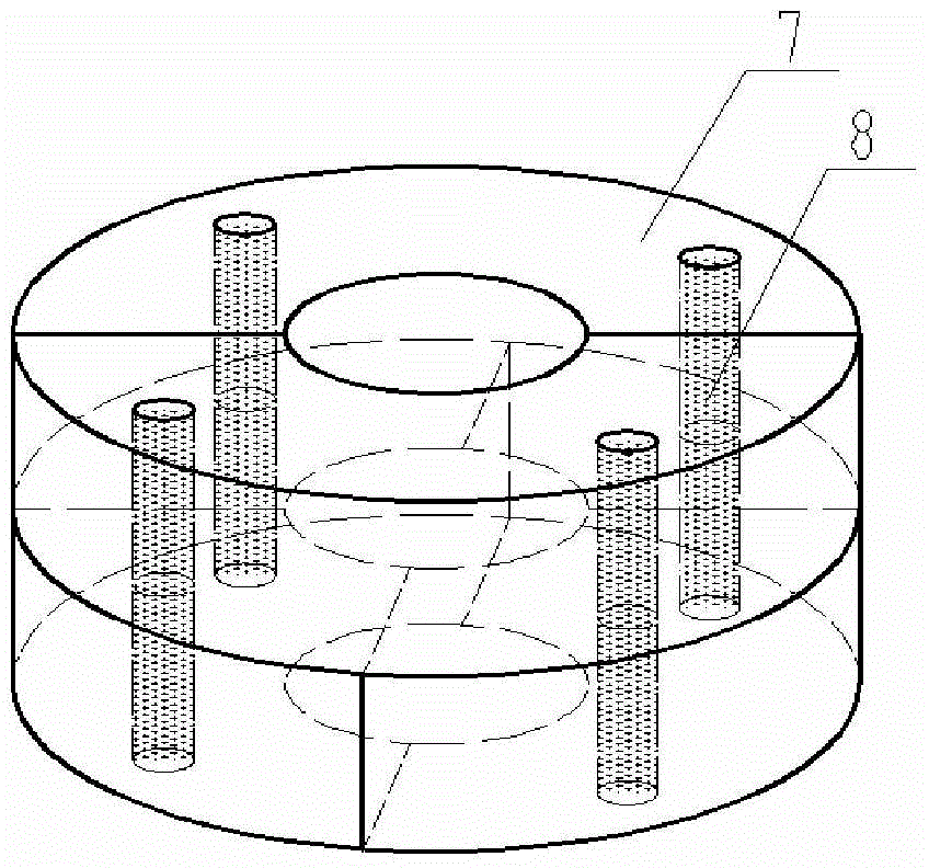 An integrated shaft three-roller corner rolling device for continuous casting slab corner rolling