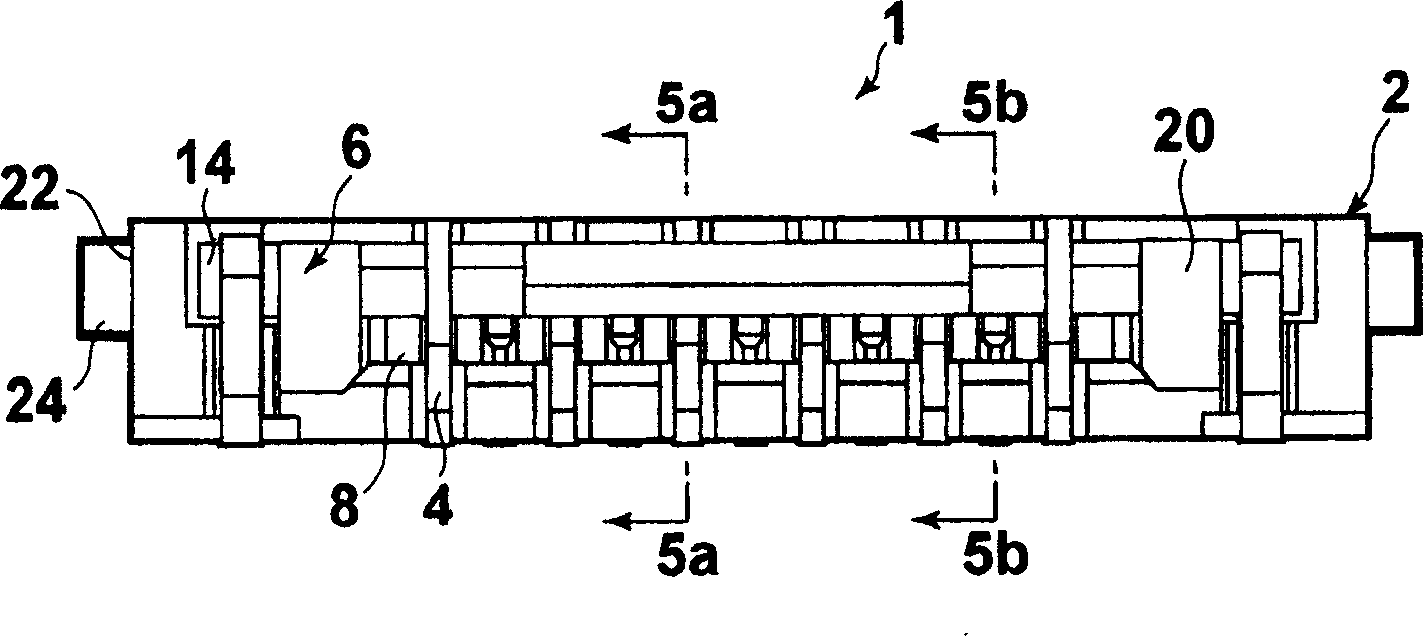 An electrical connector and a shield member for flat cables.