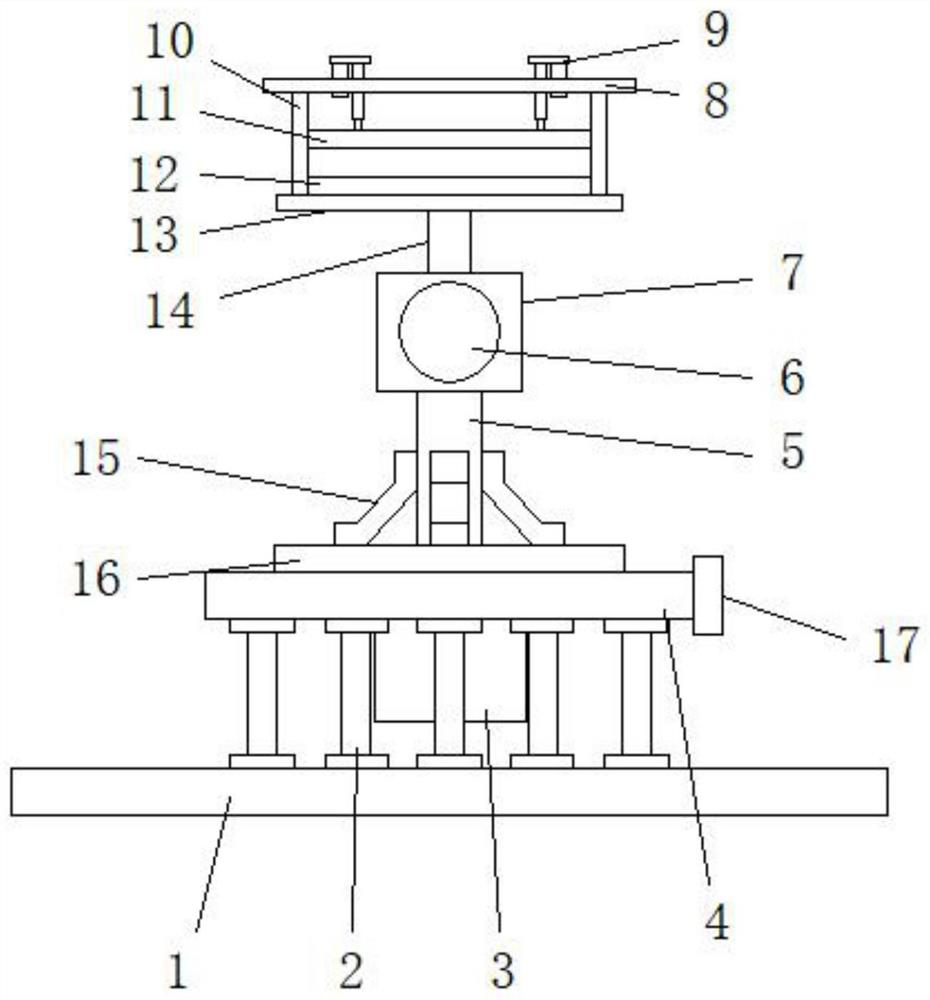 A mobile phone frame sandblasting fixture