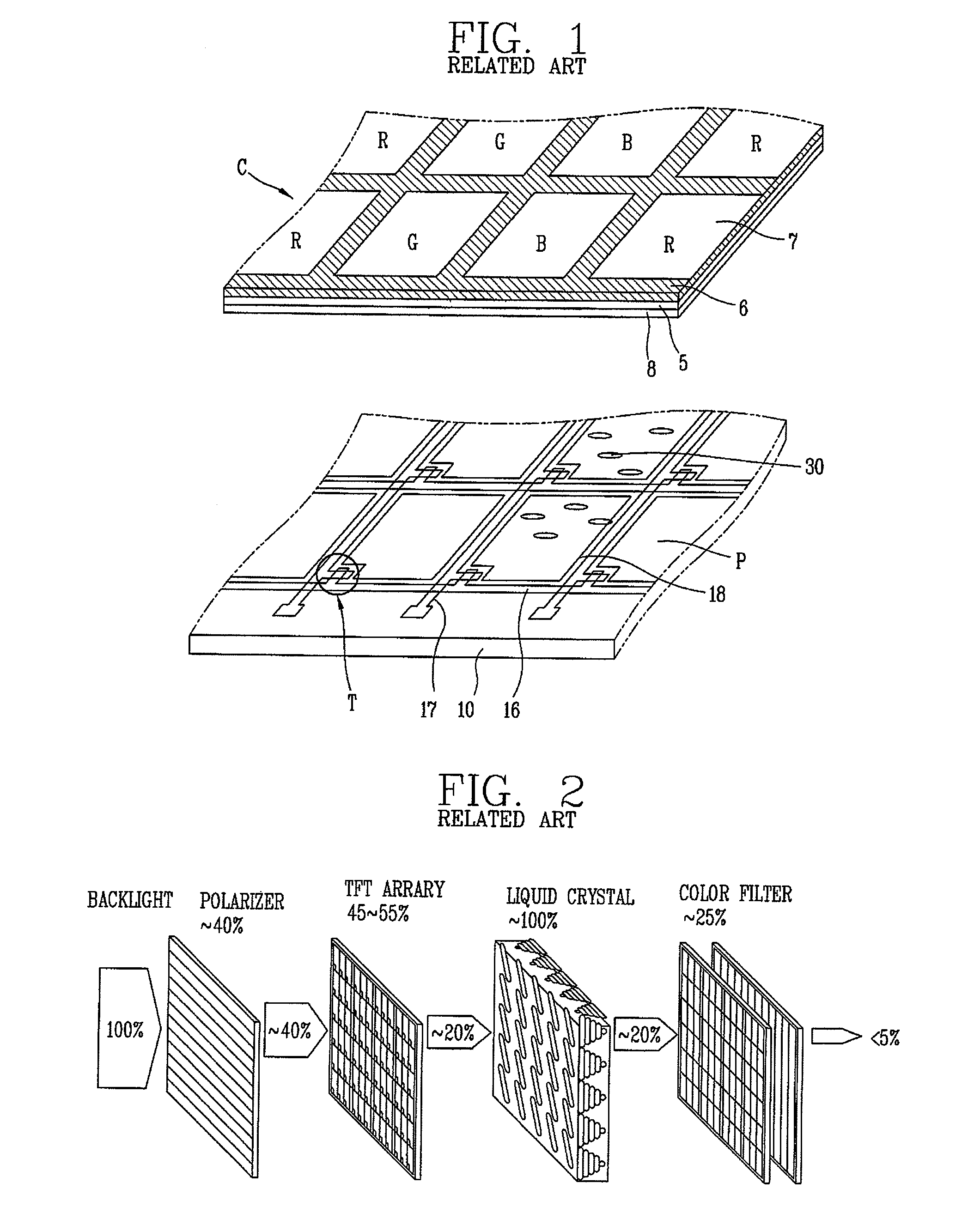 Color filter using surface plasmon and liquid crystal display device