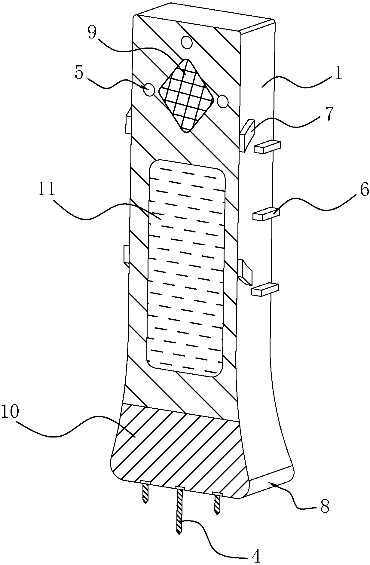 a road guardrail