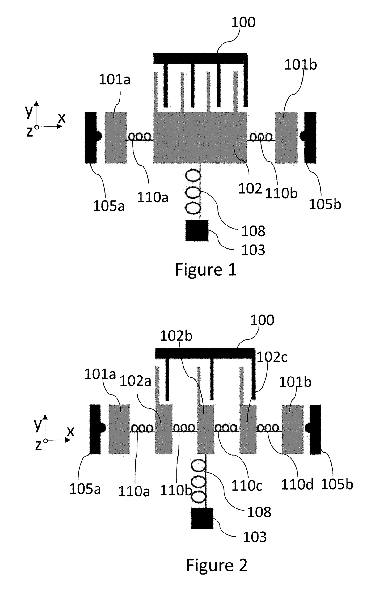 Semi-flexible proof-mass