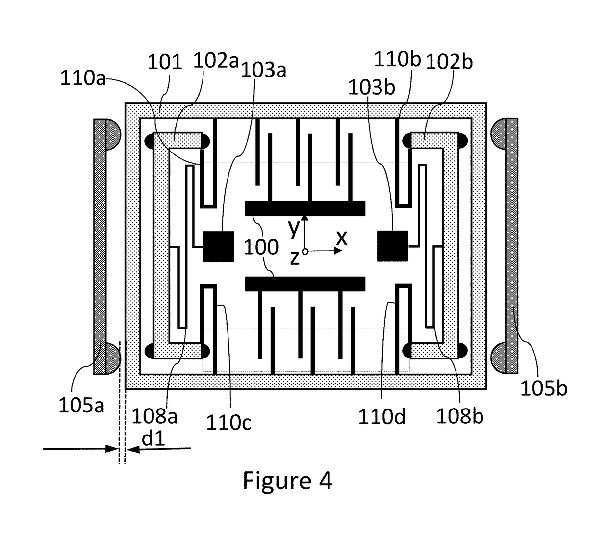 Semi-flexible proof-mass