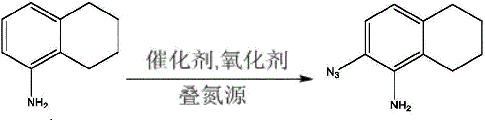 Method for preparing azide compound through azidation based on C-H activated anilines