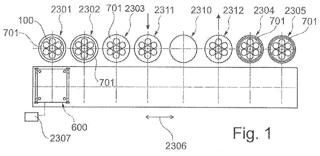 Arrangement having plural temperature-control stations for heat treating component parts, and their handling