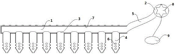 Clothesline pole with hanger clamping and temperature control functions