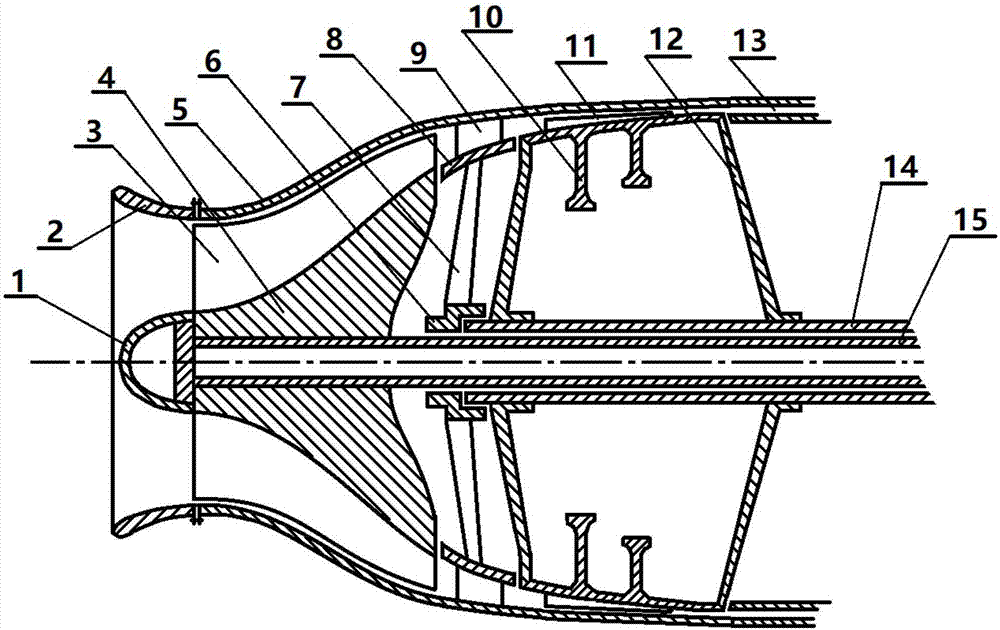 Birotor oppositely-rotating stamping gas compressor