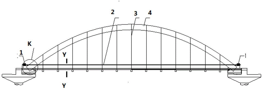 A construction method for in-situ rapid replacement of arch bridge tie rods