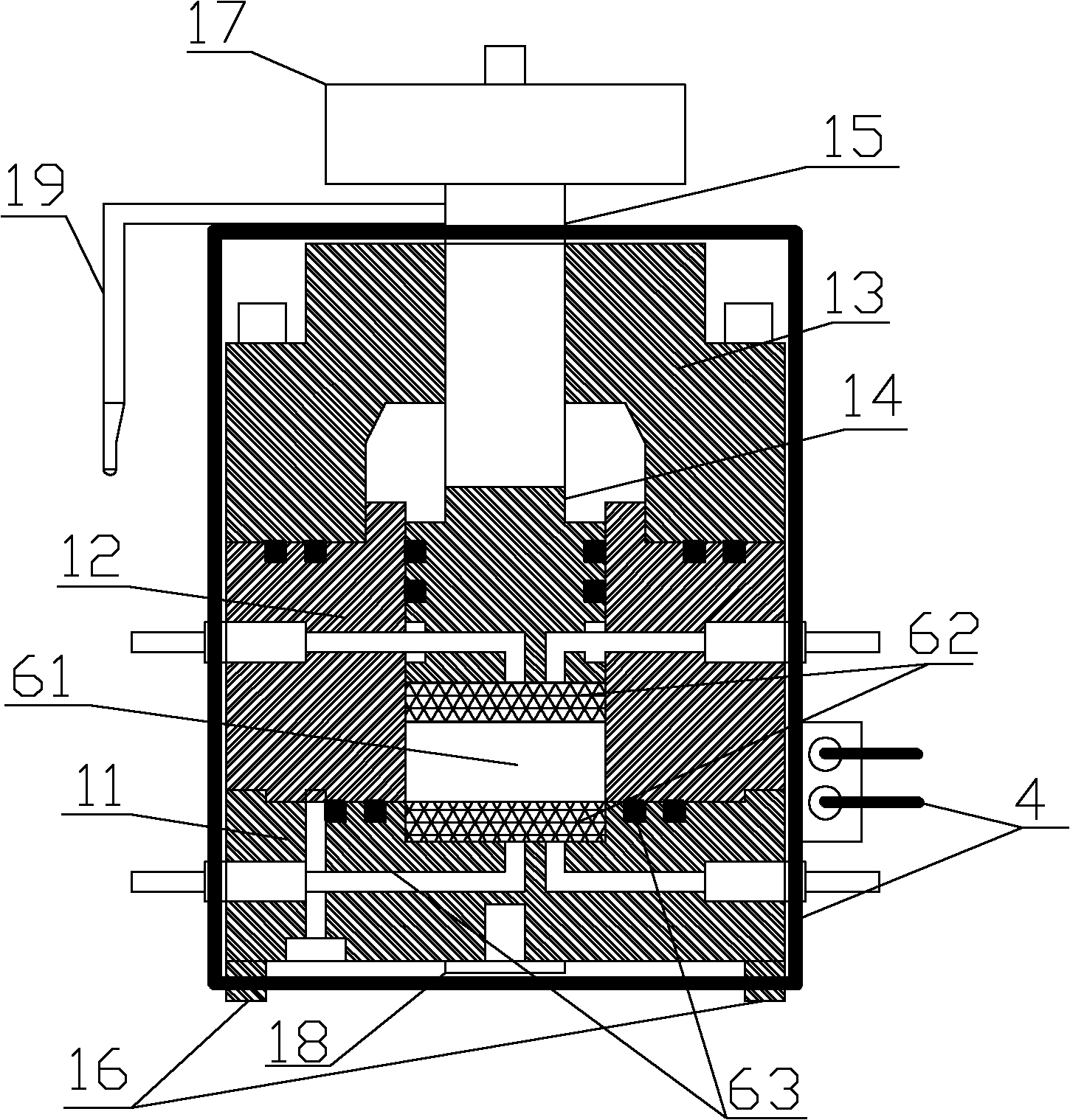 Temperature-controlled unsaturation high-pressure consolidometer