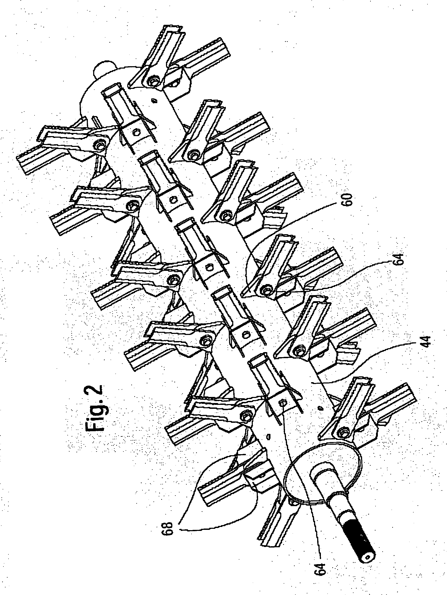 Rotor for a straw chopper