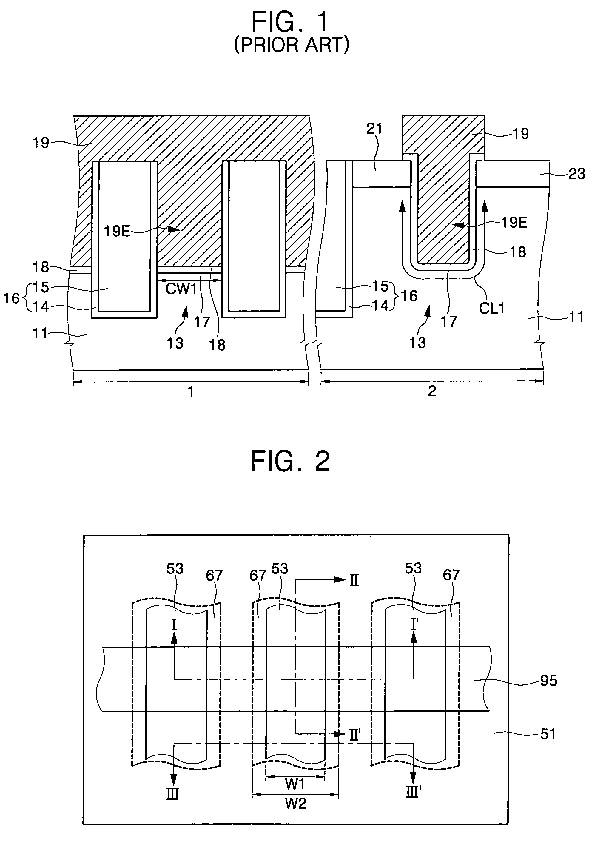 Transistors including laterally extended active regions and methods of fabricating the same