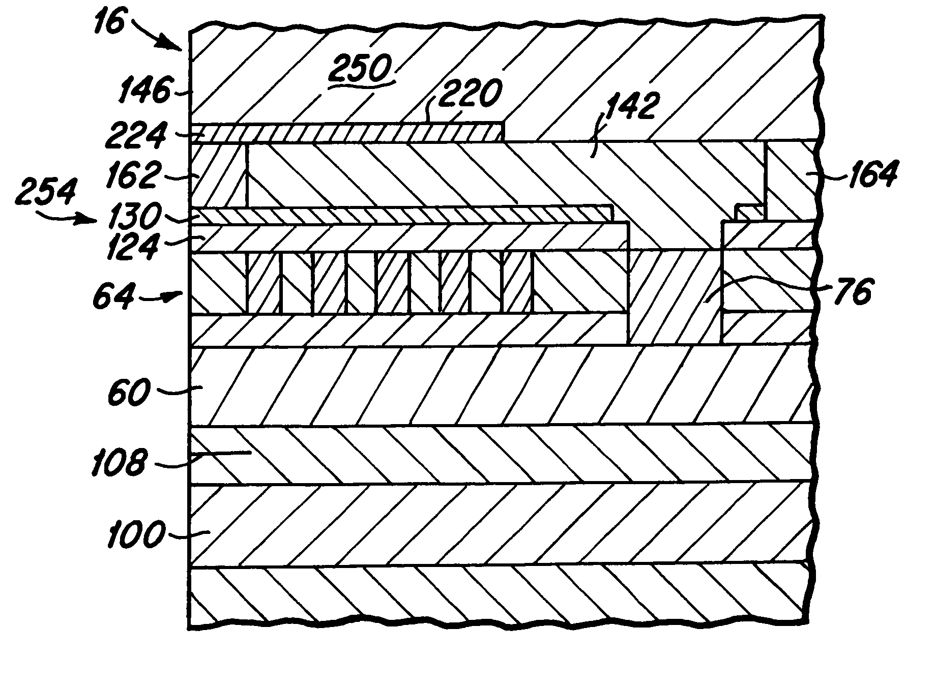 Perpendicular magnetic head having modified shaping layer for direct plating of magnetic pole piece