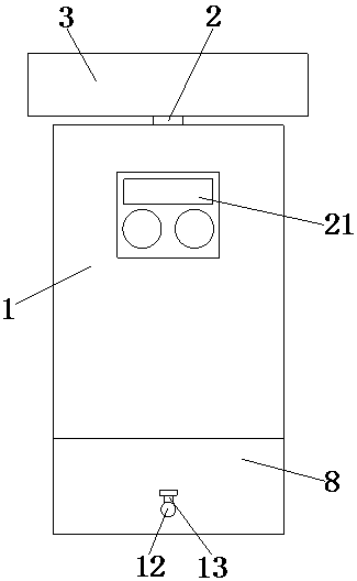 Outdoor power distribution cabinet for construction site