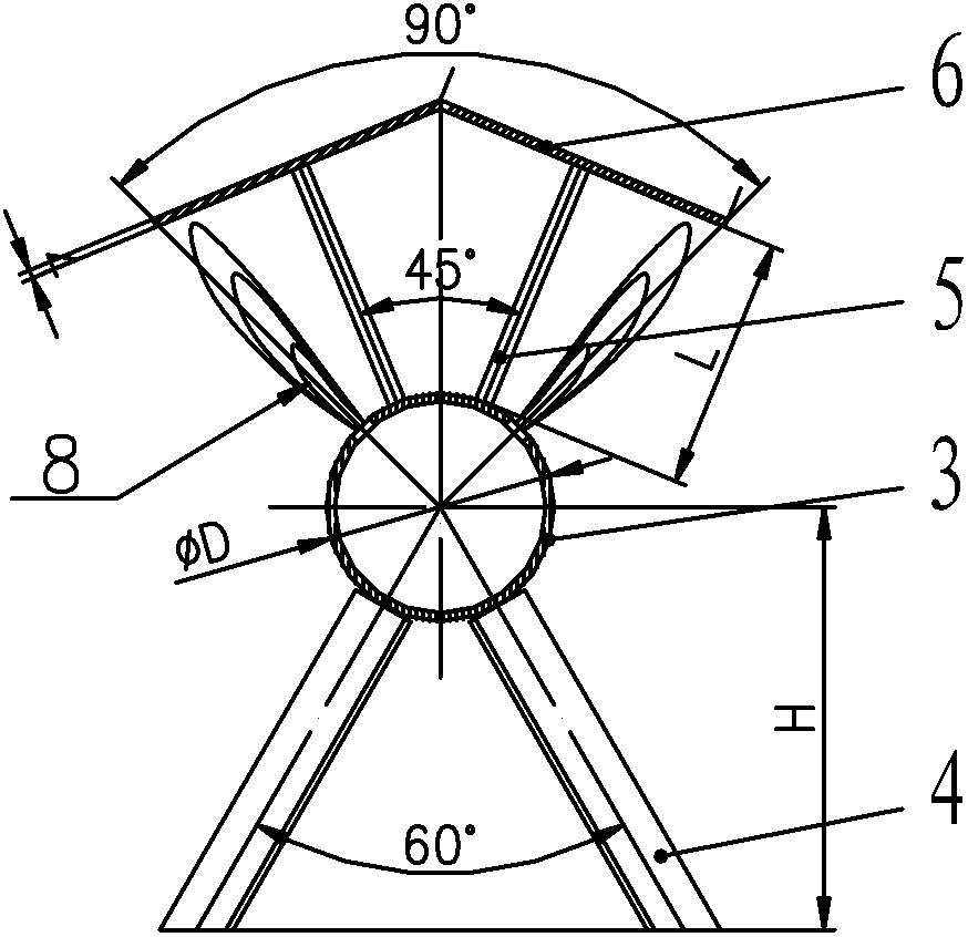 Method for arranging energy-saving oven pipes