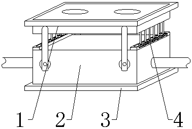 Protection structure of LED driving power supply