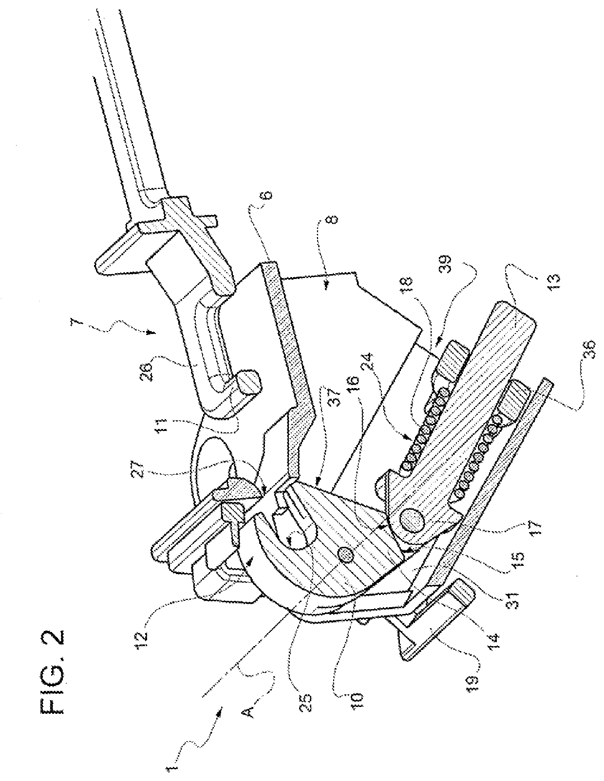 Resettable door locking device for an electric household appliance, in particular a dishwasher, and electric household appliance provided therewith