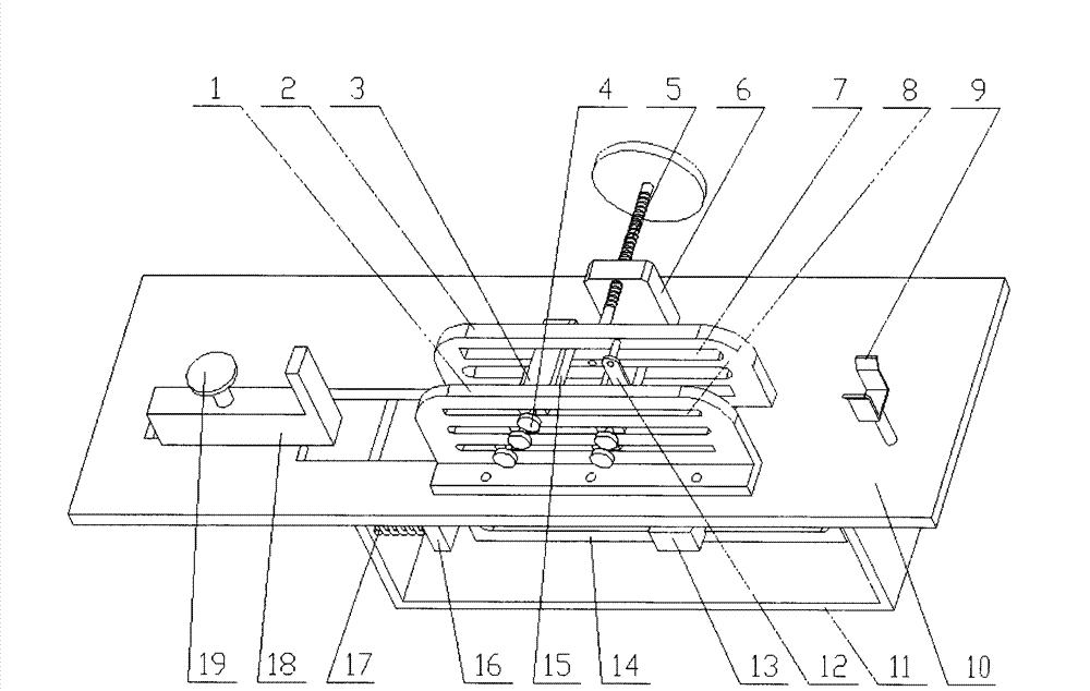 Gun cartridge clip loading and firing device applicable to a plurality of gun types