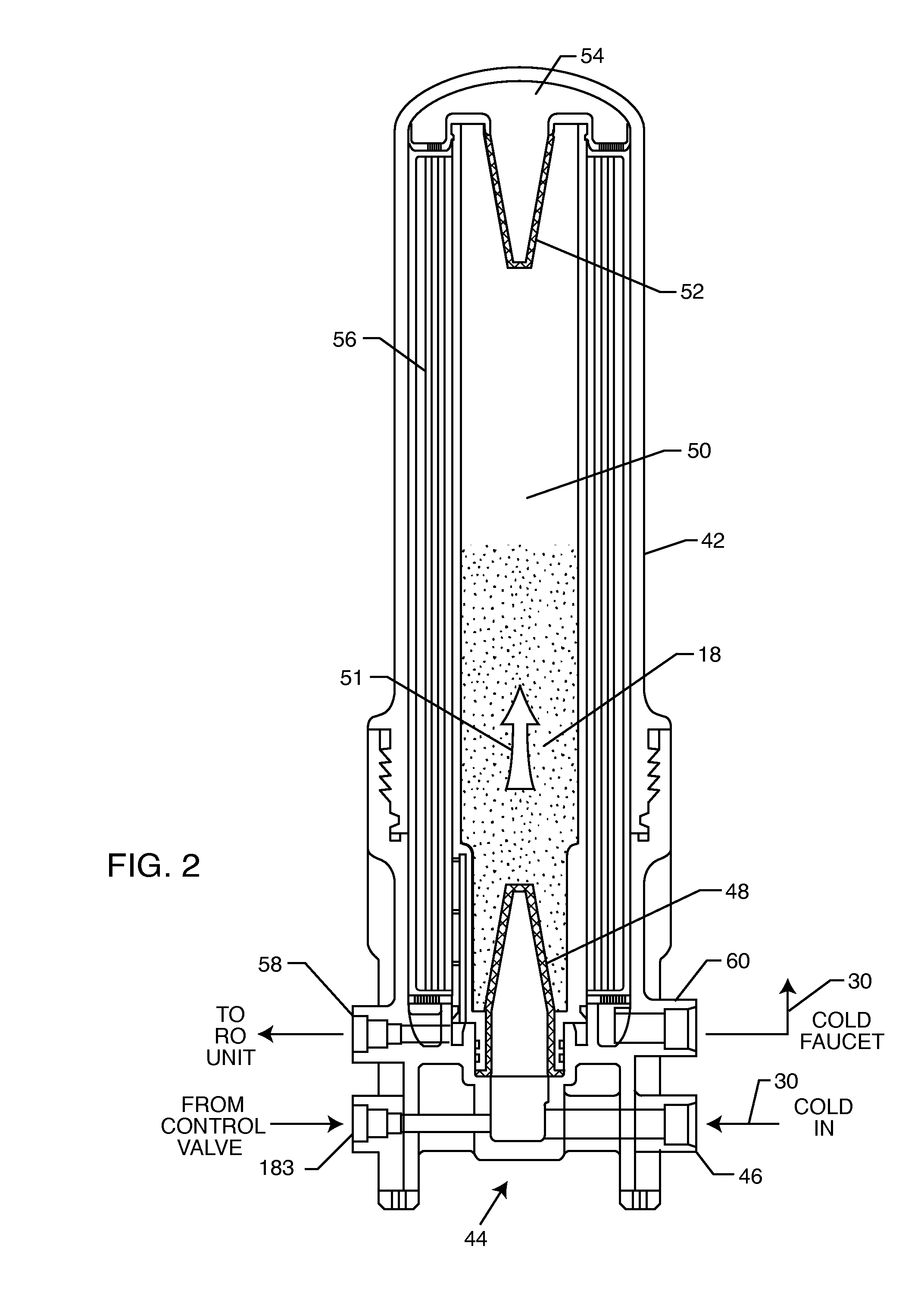 Drainless reverse osmosis water purification system