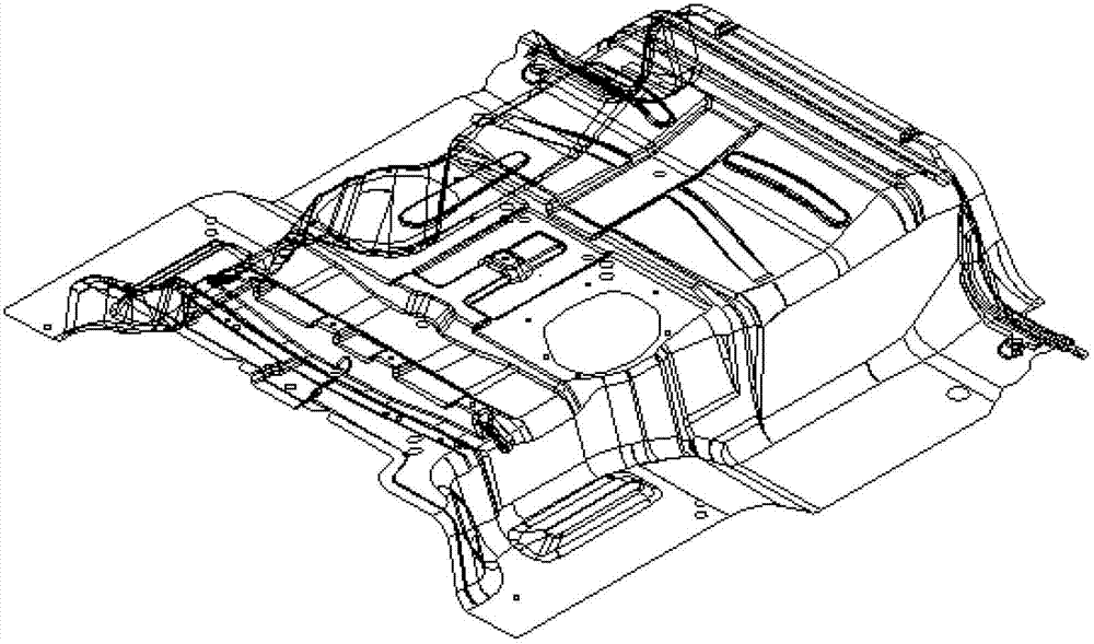 Method for drawing and forming wide flange panel-shaped parts