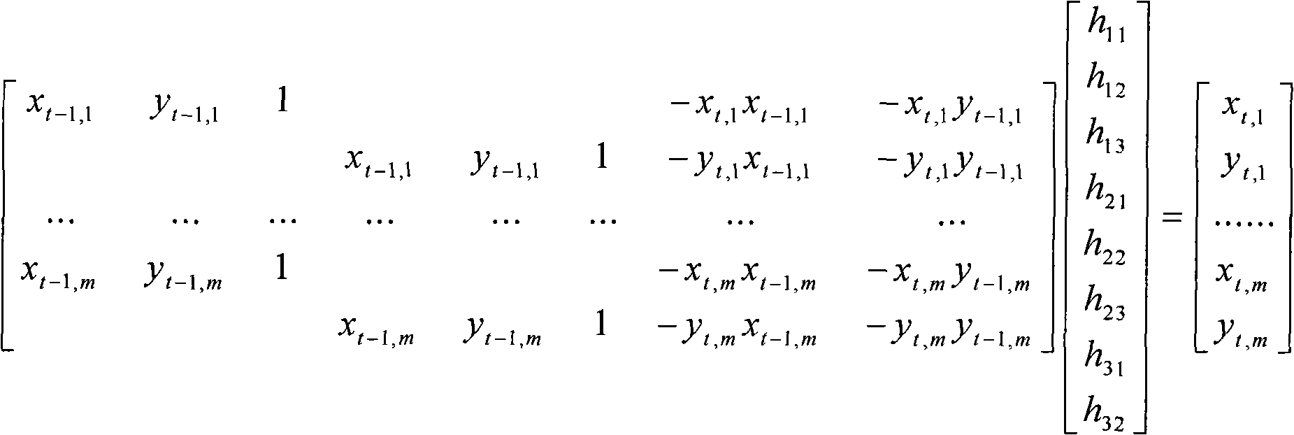 Method for splicing non-control point image