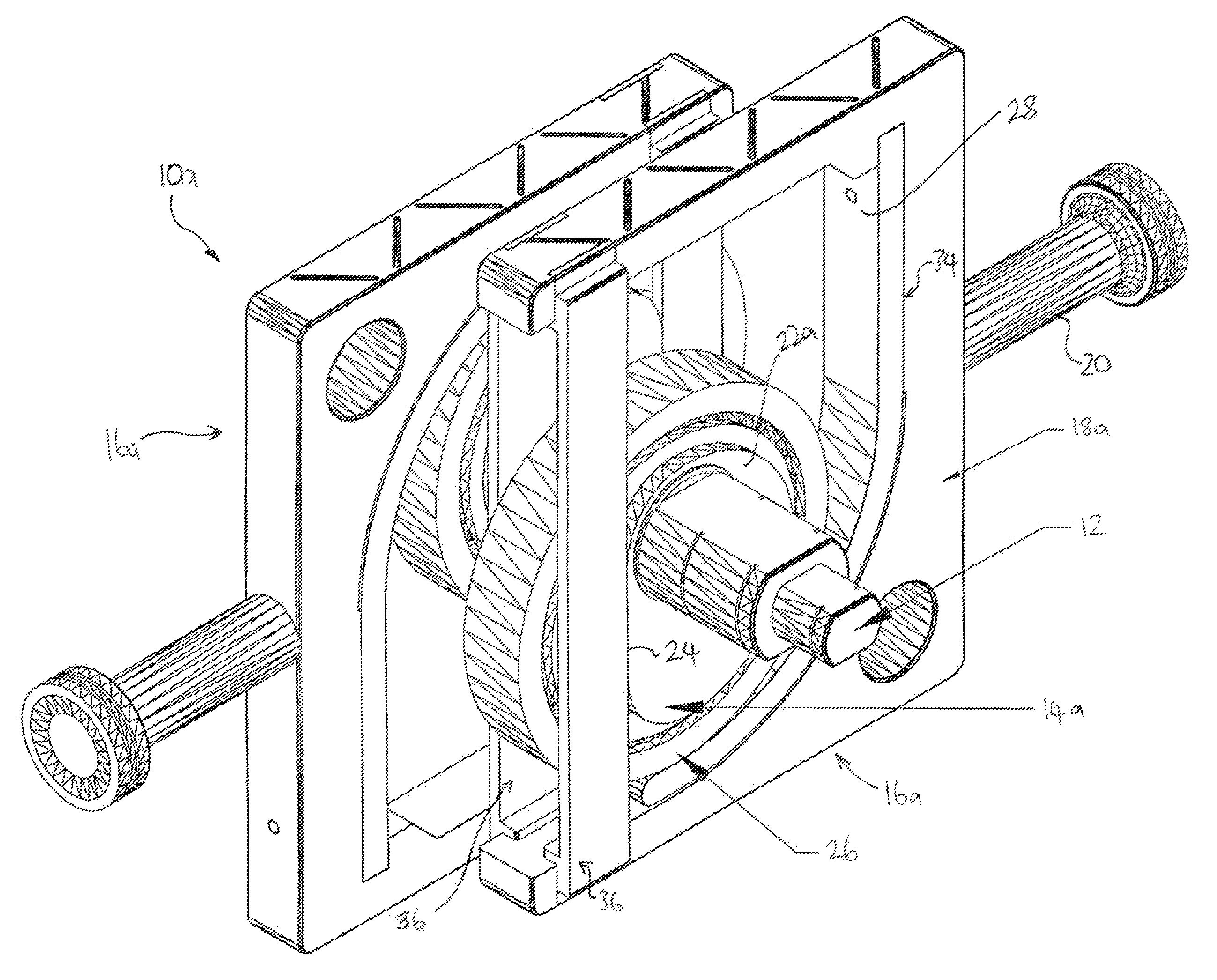 Desmodronic shaft and yoke assembly for translating linear to rotary motion