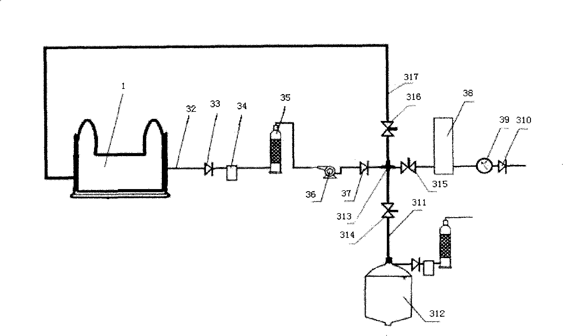 Large-sized open mouthed combined methane tank