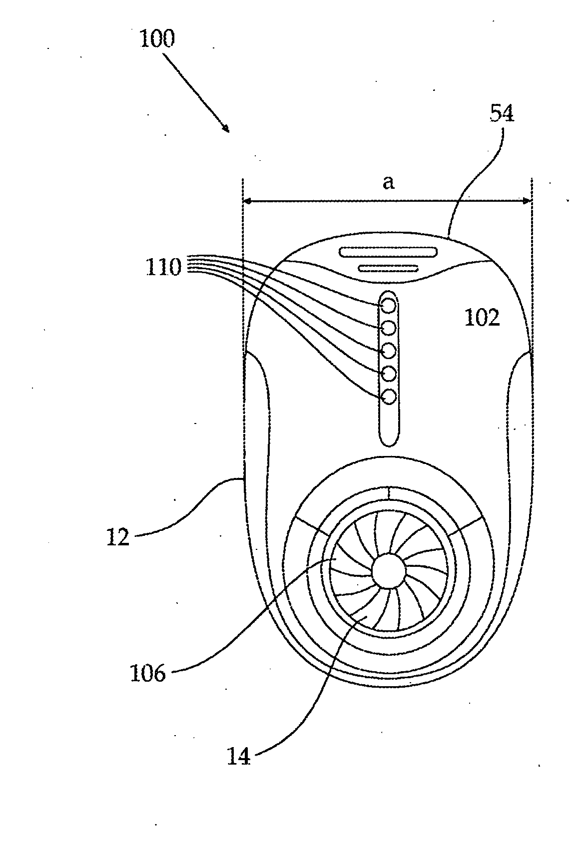 Breathing biofeedback device