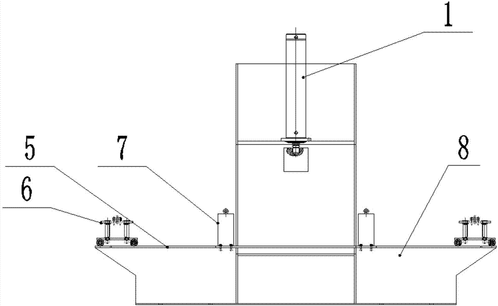 Straightening device for eliminating bending defects of high frequency longitudinal seam welded pipe