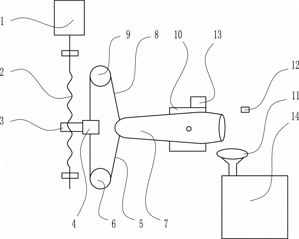 Quick pouring device of mold molten iron