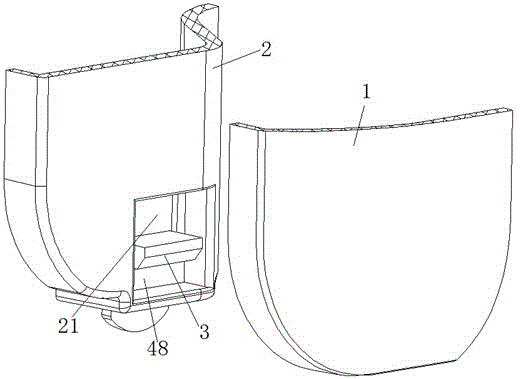 Separated type elastic buckle device for domestic appliance