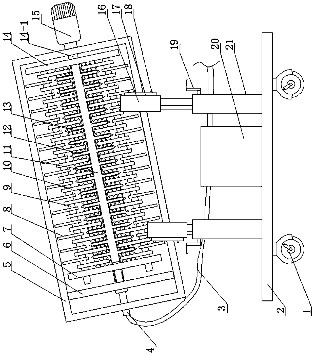 Flue gas desulfurization device with high adsorption rate